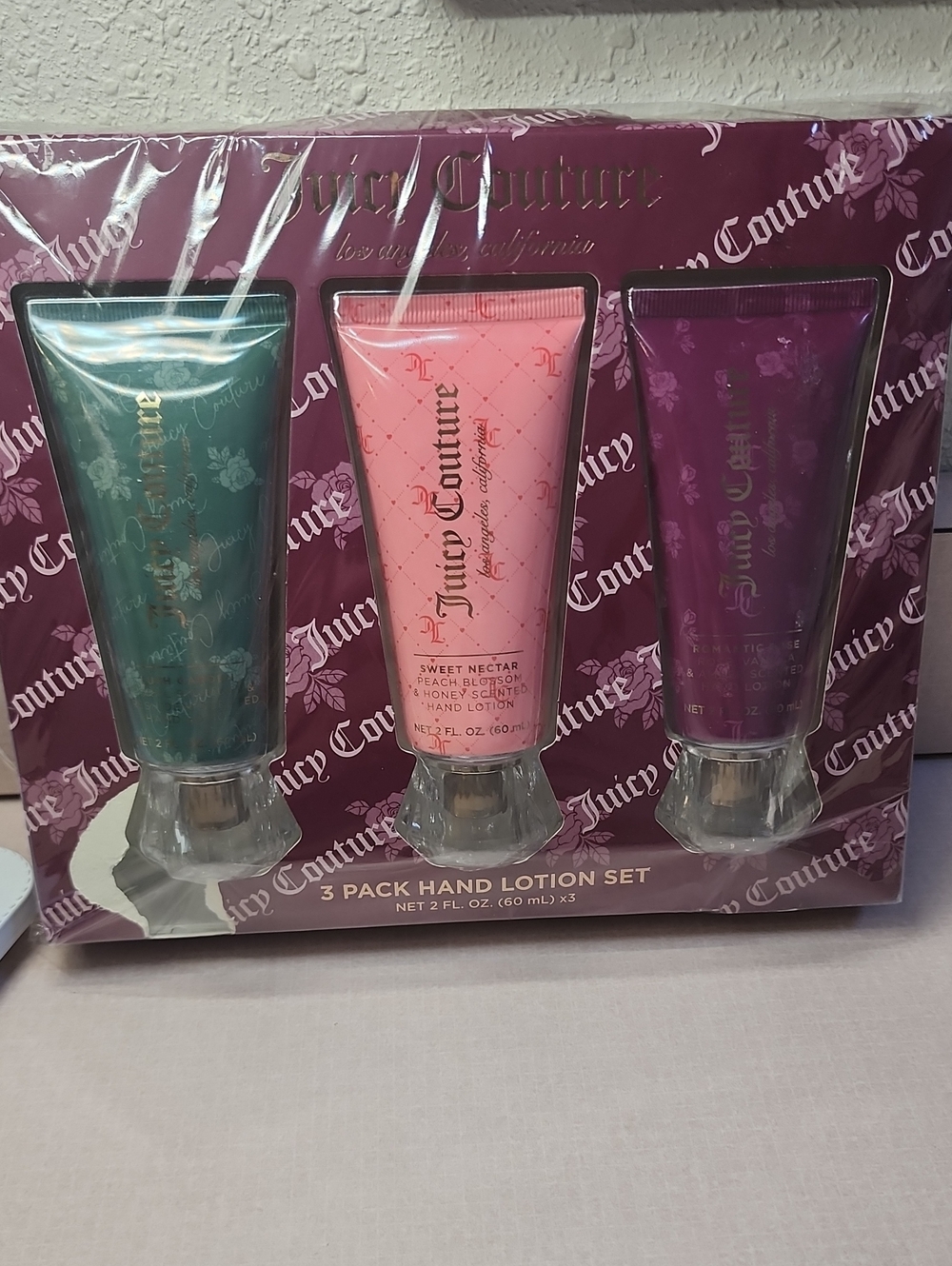 Juicy Couture Hand Lotion Trio Lush garden, sweet nectar, romantic rose